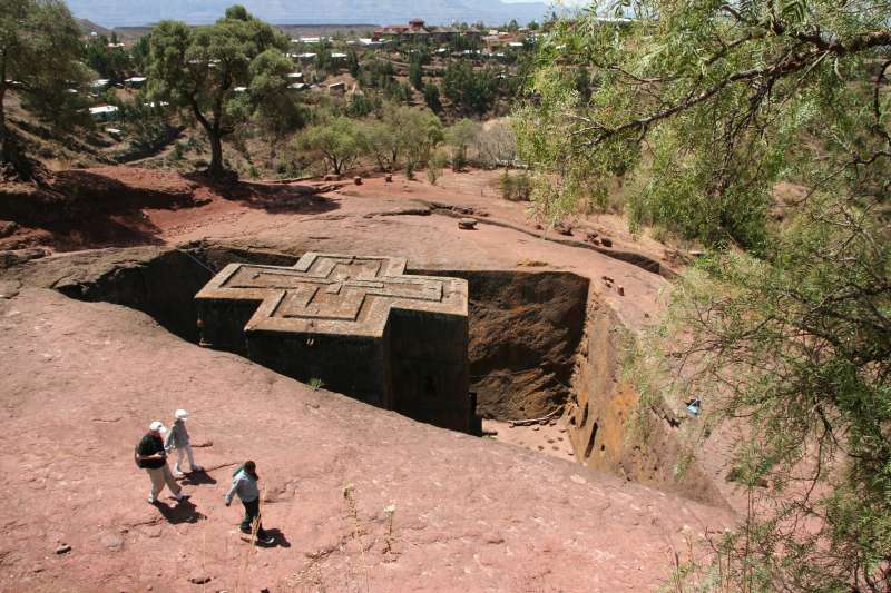 Lalibela - kościół Św. Jerzego
