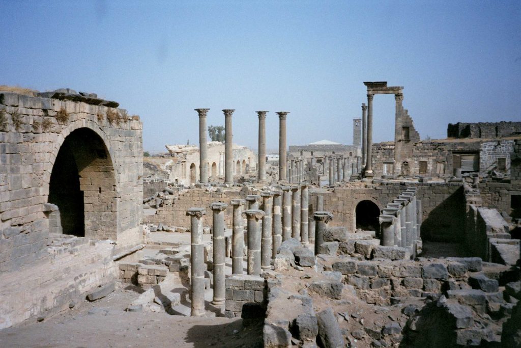 Amfiteatr w syryjskim mieście Bosra.