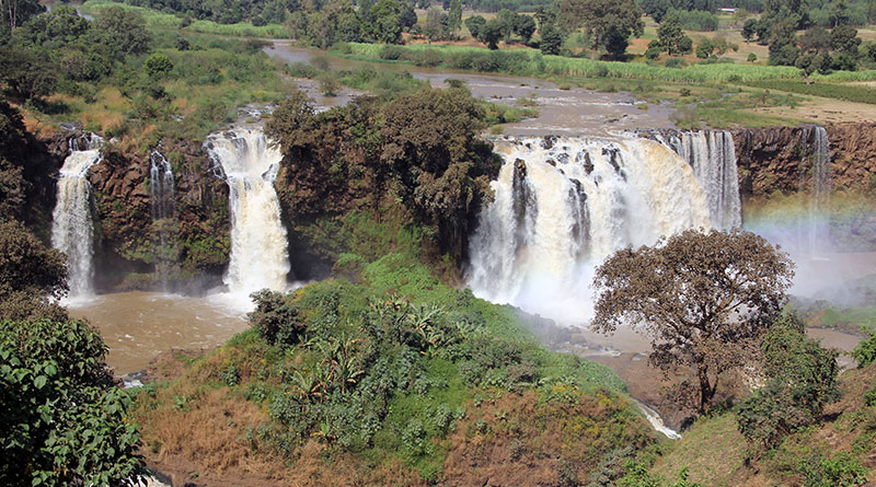 Wodospady na Nilu Błękitnym w Etiopii