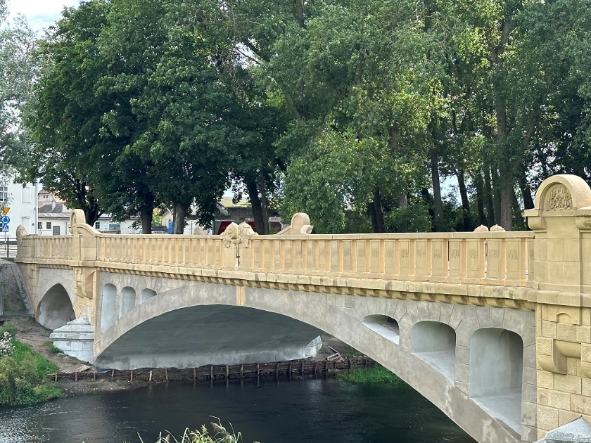 Most z delfinami w Trzebiatowie