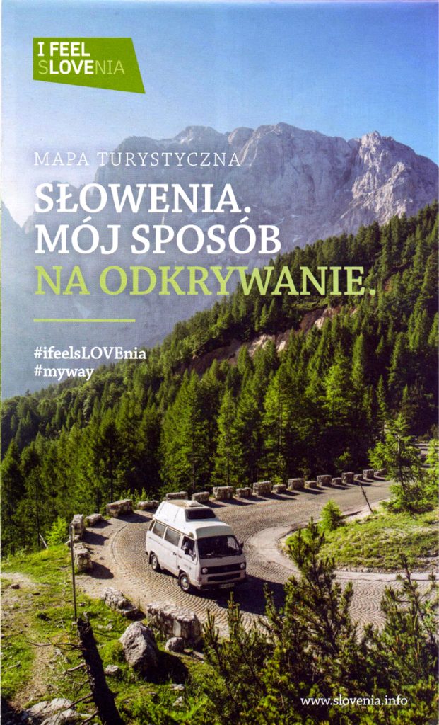 Mapa turystyczna Słowenii w języku polskim