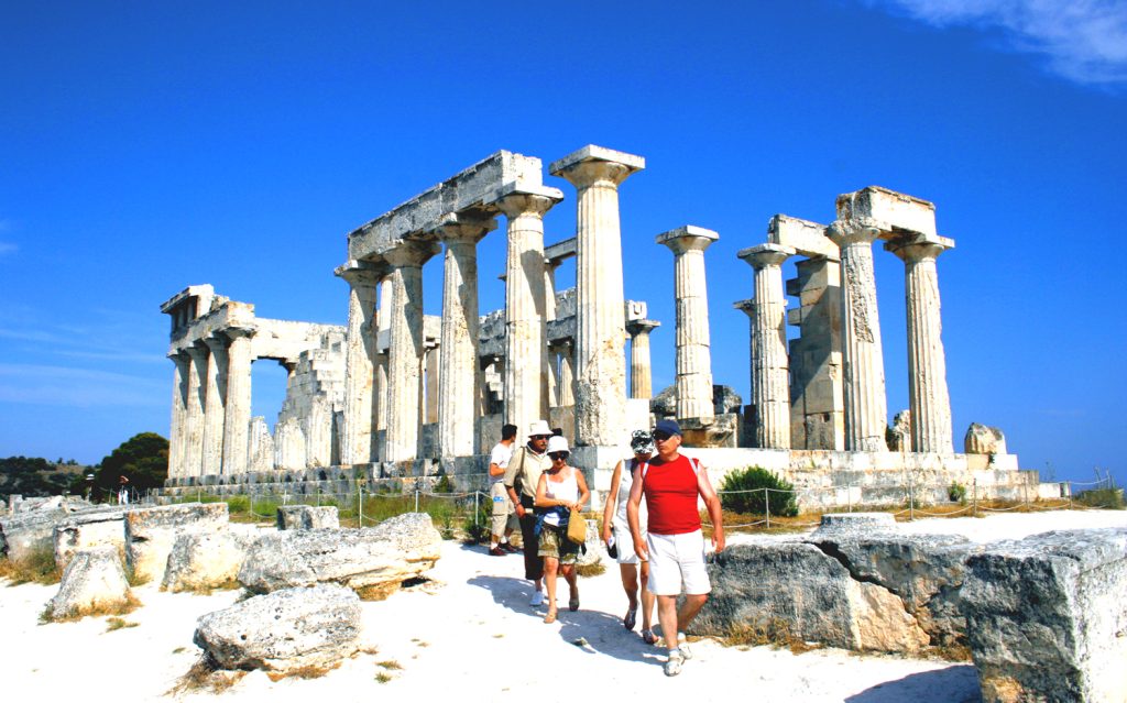 Grecja. Wyspa Egina, świątynia Afai.