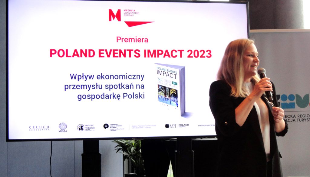 Prezeska MROT otwiera prezentację Raportu na temat branży spotkań w Polsce w 2023 roku
