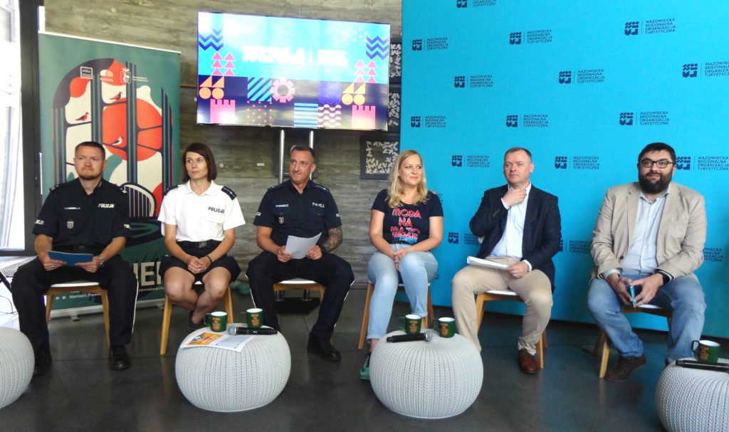 Konferencja prasowa Mazowieckiej Regionalnej Organizacji Turystycznej.