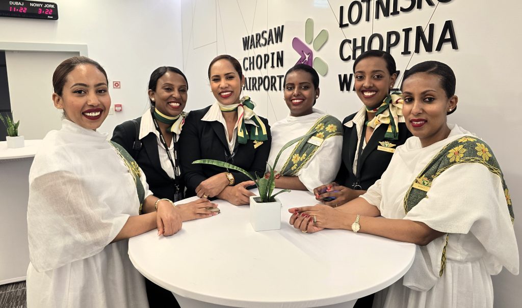 ETHIOPIAN AIRLINES PO RAZ PIERWSZY W WARSZAWIE