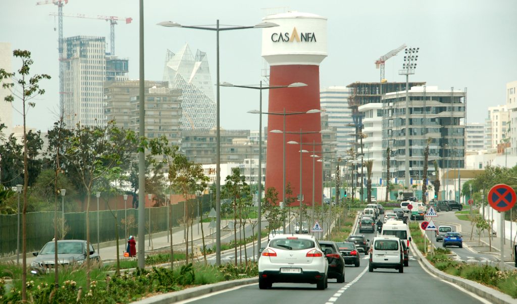 Casablanka. Wjiazd do miasta od strony Marrakeszu.