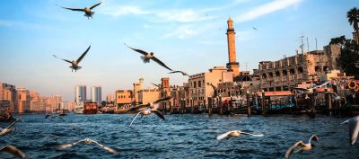 Dubaj. Panorama starej części miasta