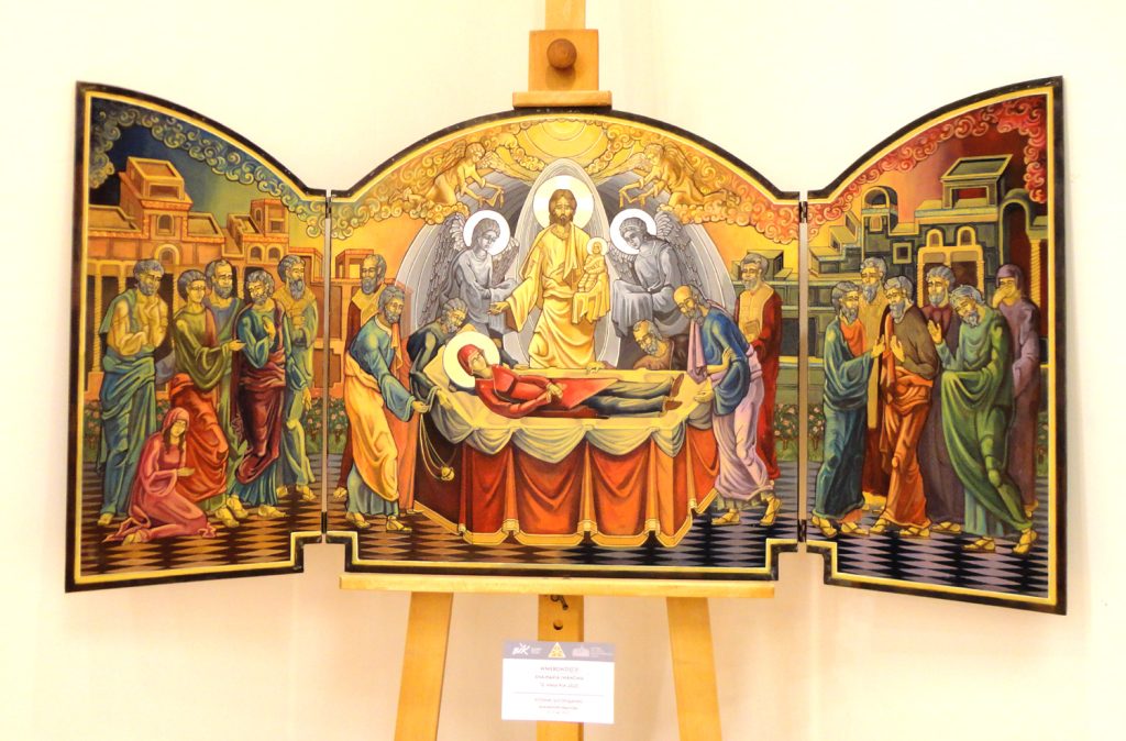 Jedna z ikon na wystawie w Bułgarskim Instytucie Kultury w Warszawie