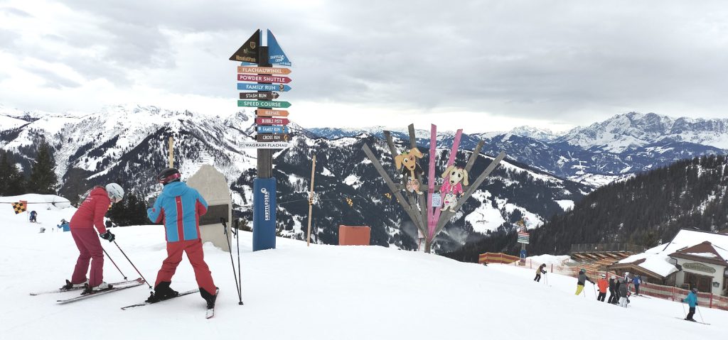 Na trasach narciarskich Salzburger Sportwelt