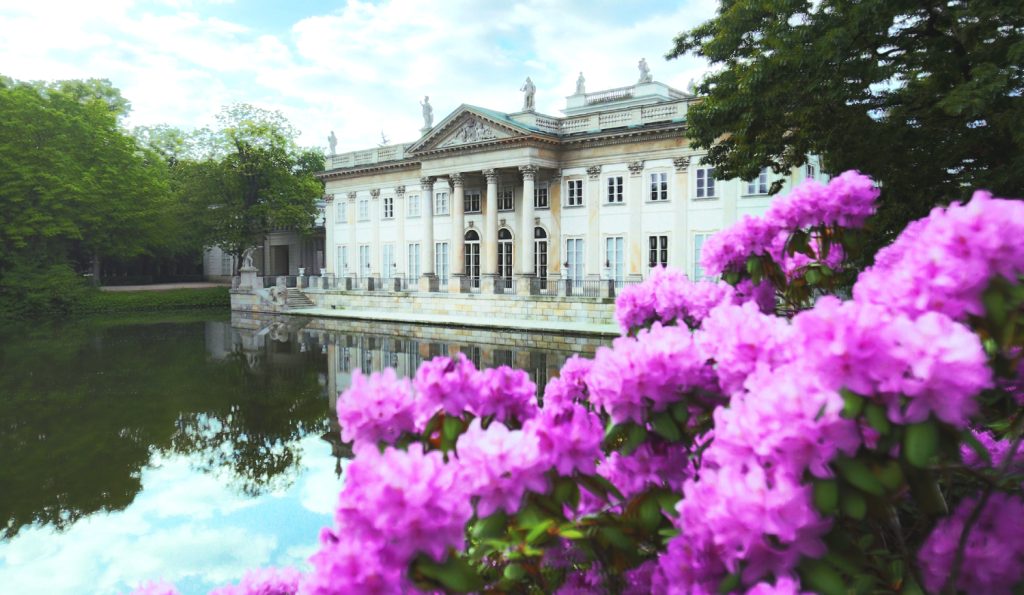 Pałac Łazienkowski od strony wody. Fot. MŁK