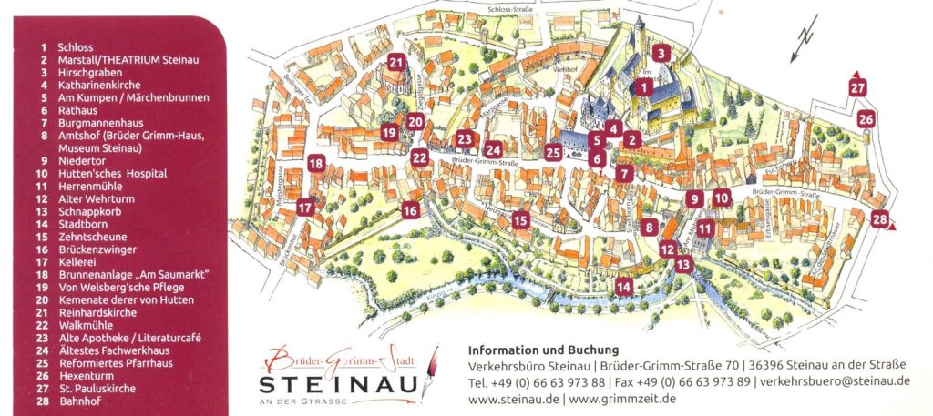 Plan miasta Steinau