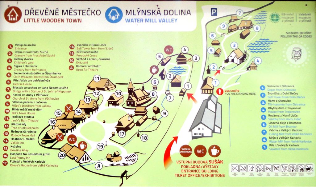 Plan części skansenu. Fot. Cezary Rudziński