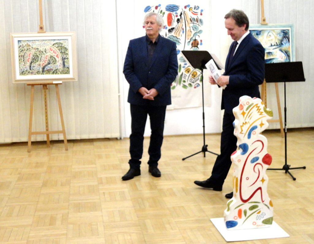 Wernisaż otwarcia wystawy. Fot. Cezary Rudziński