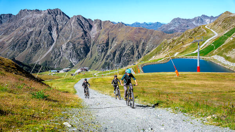 Na trasie rowerowej. Fot. TVB Paznaun – Ischgl