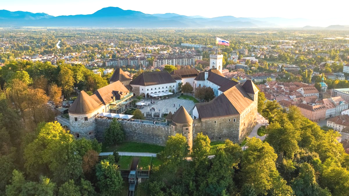 Lublana z lotu ptaka. Fot. Drazen Stader