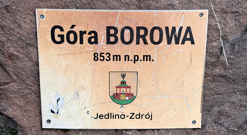 Borowa . Tablica informacyjna. Fot. Anna Ochremia