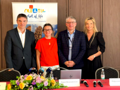 Od lewej Vanja Čvrljak, Iva Bencun, Paweł Niewiadomski